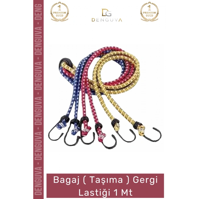 #TaşımaLastği Dayanıklı Esnek Kancalı Yük Sabitleme Güvenli Mukavemetli Taşıma Gergi Lastiği 1 Mt - 1 Adet
