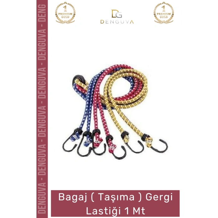 #TaşımaLastği Dayanıklı Esnek Kancalı Yük Sabitleme Güvenli Mukavemetli Taşıma Gergi Lastiği 1 Mt - 1 Adet