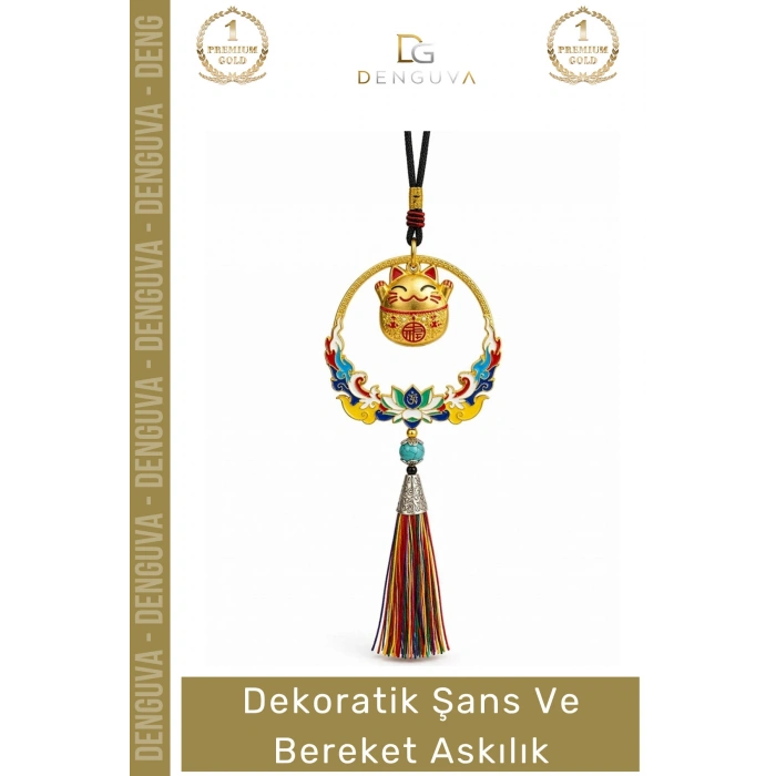 #Askılık Altın Kaplama Feng Shui Tasarımı Dikiz Aynası Hediyelikler Araba Şans Bereket Askılık