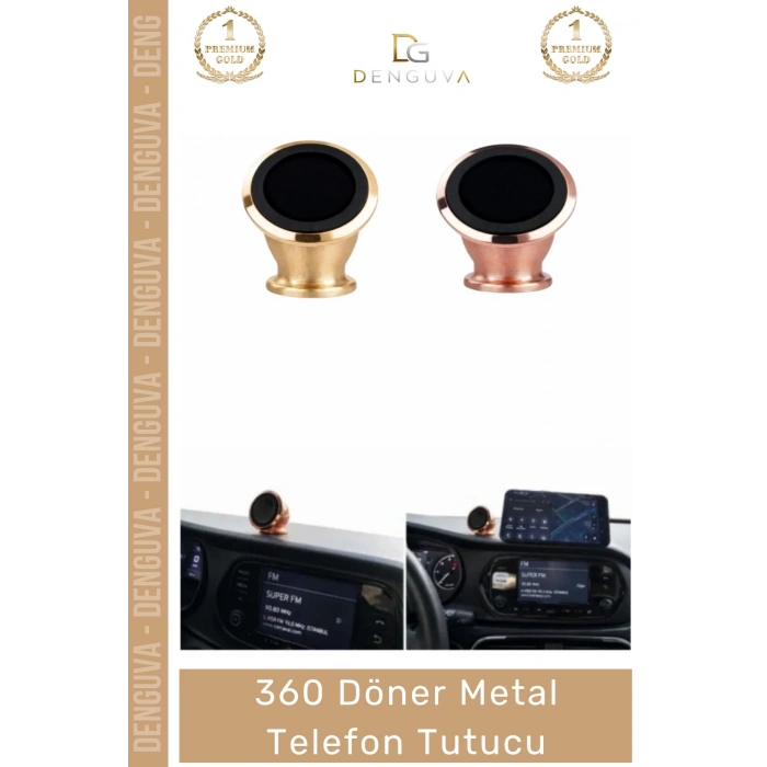 #TelefonTutucu Metal Mıknatıslı 360 Derece Navigasyon Araç İçi Şık Çok Amaçlı Torpidoya Yapışkan Telefon Tutucu