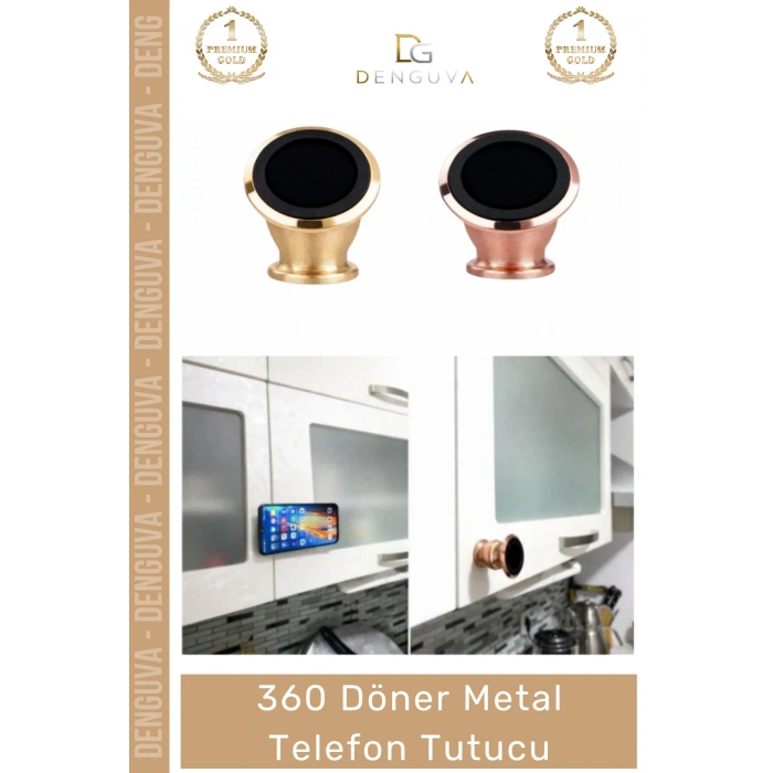 #TelefonTutucu Metal Mıknatıslı 360 Derece Navigasyon Araç İçi Şık Çok Amaçlı Torpidoya Yapışkan Telefon Tutucu