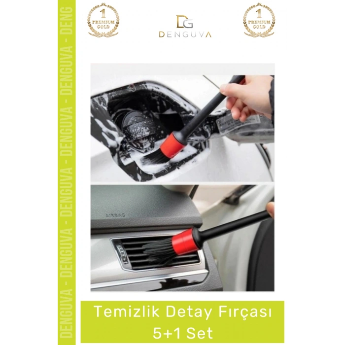#TemizlikFırçası Araba Otomobil Araç Jant Motor Klima İç Dış Bakım Temizlik Detay Fırçası 5+1 Set