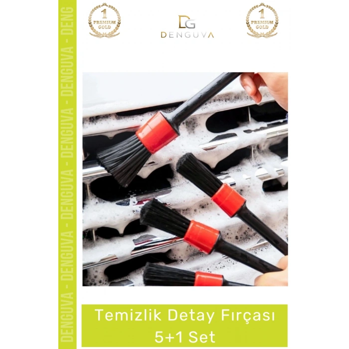 #TemizlikFırçası Araba Otomobil Araç Jant Motor Klima İç Dış Bakım Temizlik Detay Fırçası 5+1 Set