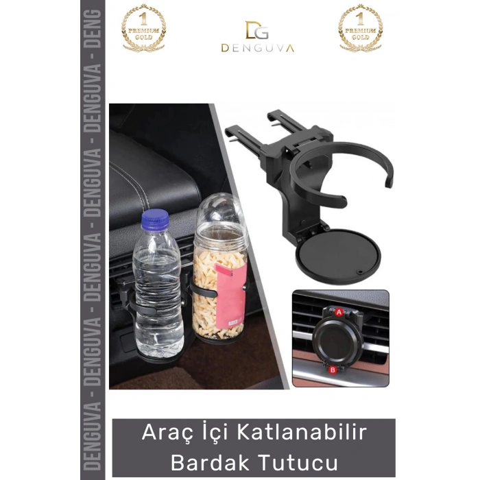#Bardaklık Lüks Araç İçi Aksesuar Şişe Kahve Klima Tutucu Katlanabilir Araba Bardak
