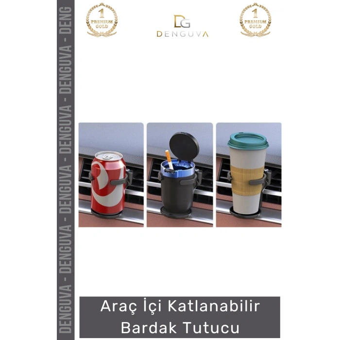 #Bardaklık Lüks Araç İçi Aksesuar Şişe Kahve Klima Tutucu Katlanabilir Araba Bardak