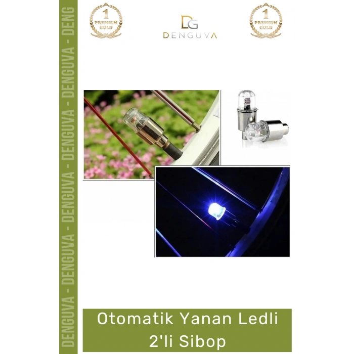#LedSibop Hareket Sensörlü Ledli Mavi Yeşil Jant Lastik Aydınlatma Işık Bisiklet Araba 2li Sibop