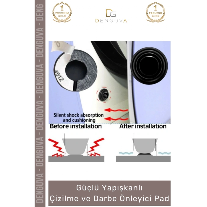 #KoruyucuPad Araba Kapısı Pad Seti Oto Tampon Koruma Güçlü Yapışkanlı Ezilme Önleyici Darbe Emici