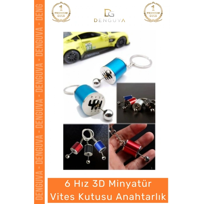 #Anahtarlık 6 Hız 3D Minyatür Metal Manuel Hareketli Vites Hediye Aksesuar Oto Vites Anahtarlık