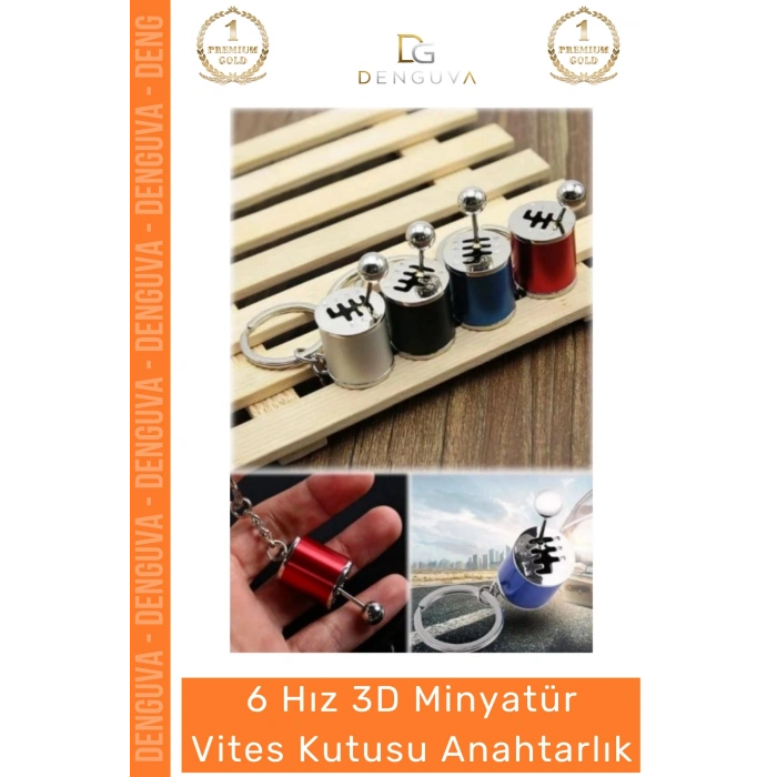 #Anahtarlık 6 Hız 3D Minyatür Metal Manuel Hareketli Vites Hediye Aksesuar Oto Vites Anahtarlık