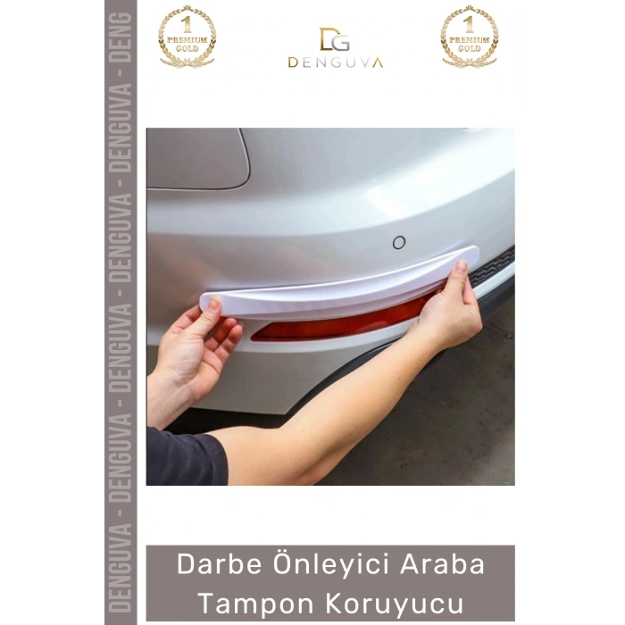 #TamponKoruyucu Karbon Desenli Beyaz Çizilmez Esnek Darbe Emici Kaliteli Montaj Araba Tampon Koruyucu