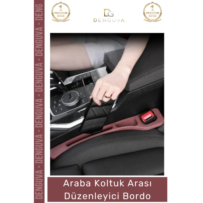 #OtoAksesuar Araç İçi Organizer İkili Set Premium Araba Eşya Saklama Koltuk Arası Düzenleyici Bordo