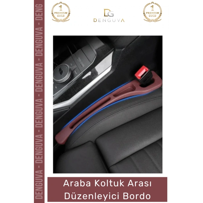 #OtoAksesuar Araç İçi Organizer İkili Set Premium Araba Eşya Saklama Koltuk Arası Düzenleyici Bordo