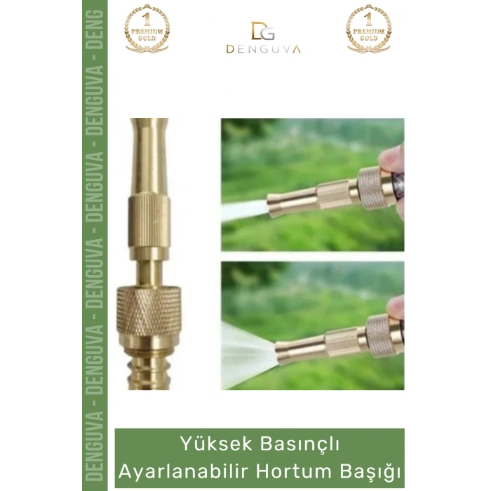 #YıkamaAparatı Yüksek Profesyonel Bakır Nipel Sprey Ayar Basınçlı Ayarlanabilir Hortum Başlığı