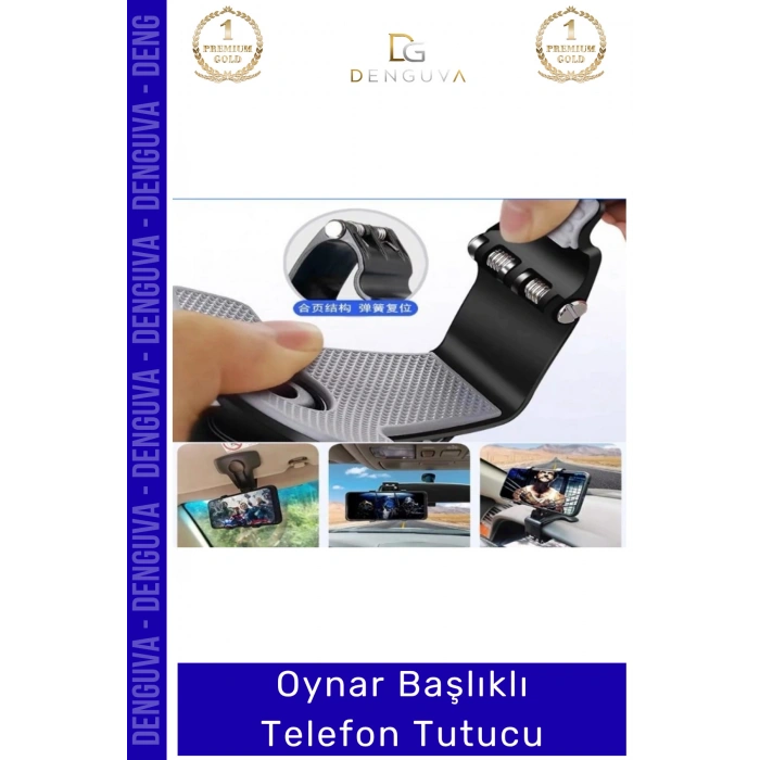 #TelefonTutucu Araba Gösterge Üstü Güvenli Sürüş Araç Evrensel Akıllı 360 Oynar Başlıklı Telefon Tutucu