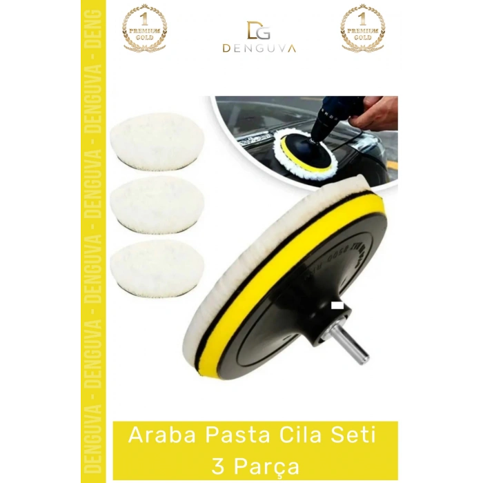 #PastaCila Profesyonel Parlatıcı Yün Keçe Sünger Pratik Ekonomik Hızlı Pasta Cila Başlıklı Araba Seti