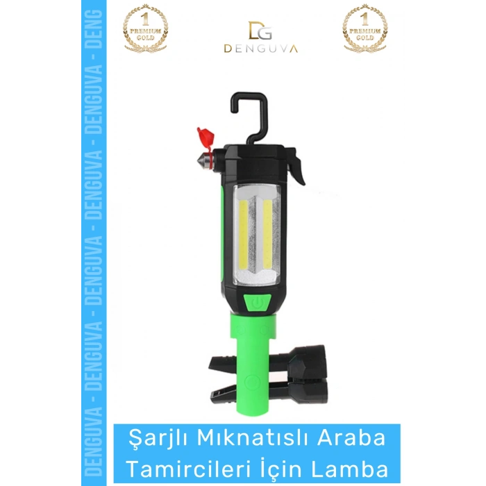 #LedLamba Şarj Edilebilir Mıknatıslı Led Fener Atölye Çalışma Güçlü Araba Tamircileri İçin Lamba