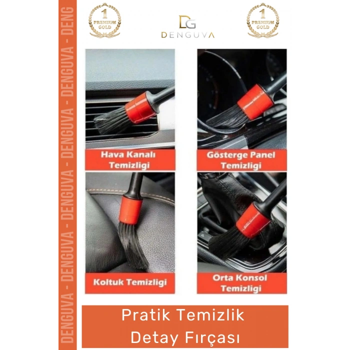 #DetayFırçası Profesyonel Motor Jant İç Dış Bakım Klima Havalandırma Temizlik Detay Fırçası Seti 5+1