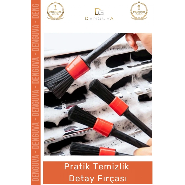 #DetayFırçası Profesyonel Motor Jant İç Dış Bakım Klima Havalandırma Temizlik Detay Fırçası Seti 5+1