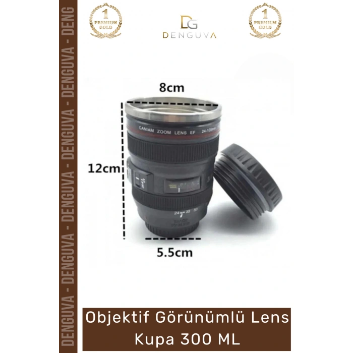 #TermosBardak Objektif Tasarımlı Paslanmaz Çelik 300 ml Siyah Kaliteli Kahve Çay Termos Mug Bardak