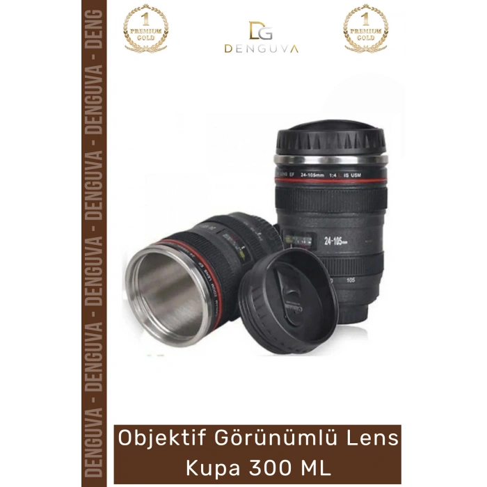 #TermosBardak Objektif Tasarımlı Paslanmaz Çelik 300 ml Siyah Kaliteli Kahve Çay Termos Mug Bardak