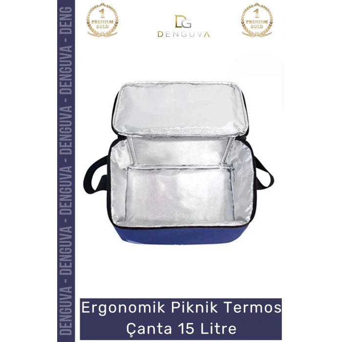 #TermosÇanta Isı Yalıtımlı Su Geçirmez Plaj Kamp Buzluk Tipi Soğutucu Piknik Termos Çanta 15 Litre