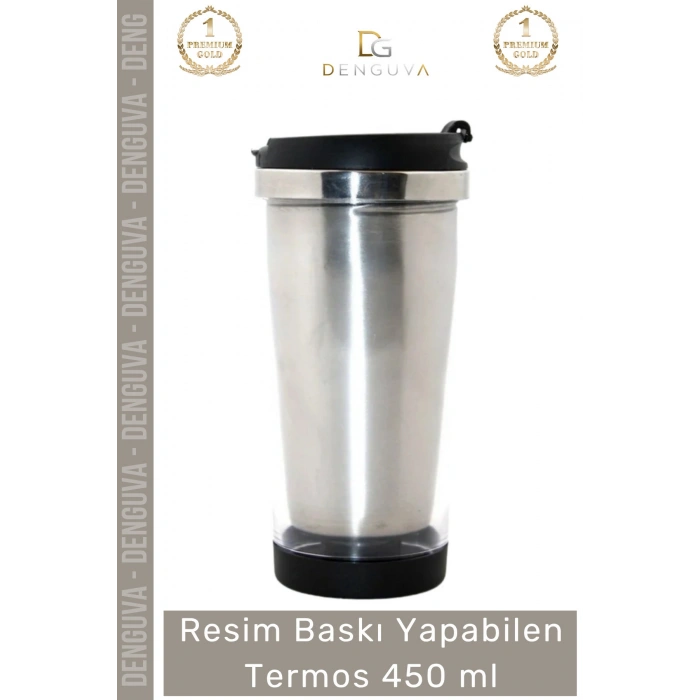 #Termos Resim Baskılı Çelik Isı Korumalı Şık Baskı Yapılan Termos 450 ml