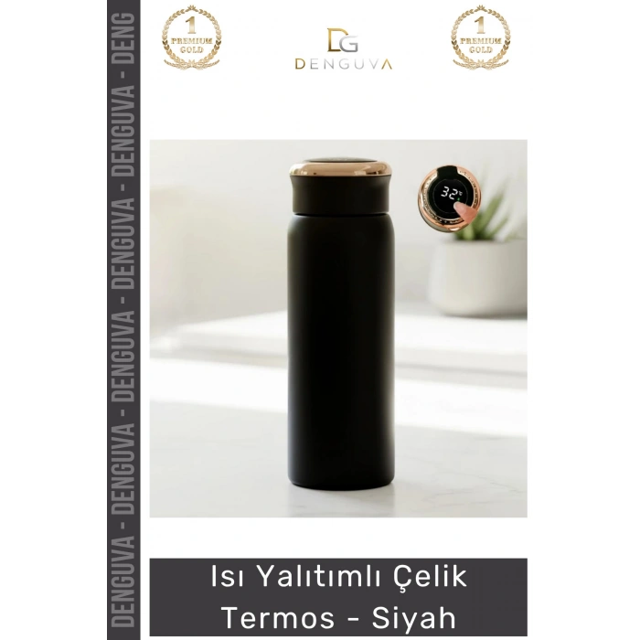 #Termos Paslanmaz 304 Kalite Vakumlu Isı Korumalı Modern Tasarım Şık Sızdırmaz Mat Çelik Termos