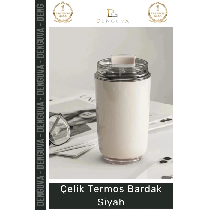 #Termos Paslanmaz Sızdırmaz Isı Yalıtımlı Vakumlu Ofis Outdoor Kahve Çelik Termos Bardak Siyah