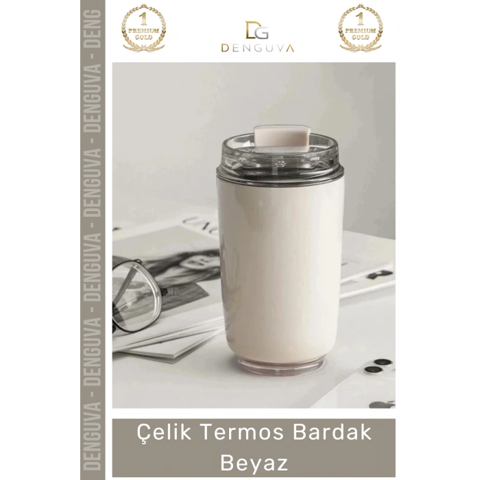 #Termos Paslanmaz Sızdırmaz Isı Yalıtımlı Vakumlu Ofis Outdoor Kahve Çelik Termos Bardak Beyaz