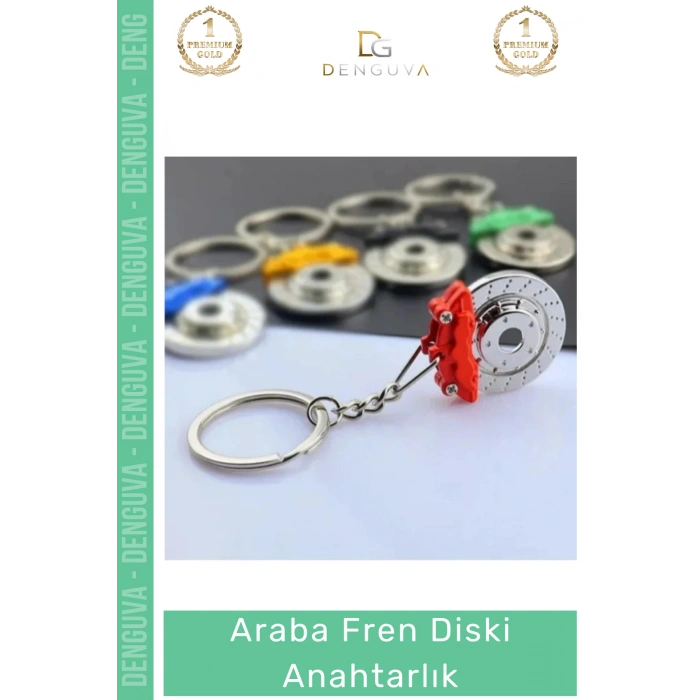 #Anahtarlık Estetik Sportif Otomobil Tutkunları Gerçek Rotor Tasarım Şık Araba Fren Diski Anahtarlık