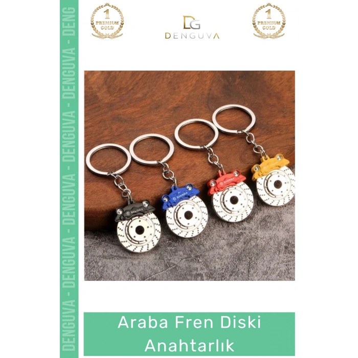 #Anahtarlık Estetik Sportif Otomobil Tutkunları Gerçek Rotor Tasarım Şık Araba Fren Diski Anahtarlık