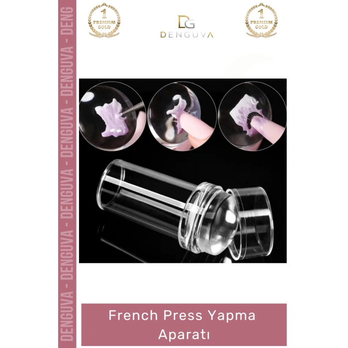 #TırnakDamgası Profesyonel Salon Ev Tipi Yumuşak Pürüzsüz Silikon Tırnak Süs French Stamper Damgası