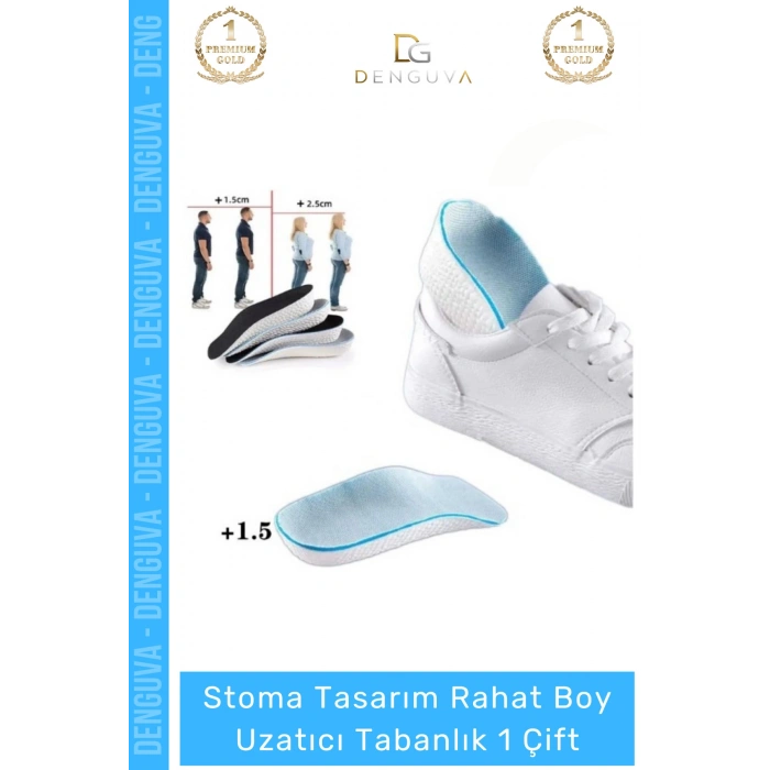 #UzatıcıTabanlık EVA Bellek Köpük Ayakkabı İçi Konforlu Rahat Yumuşak Boy Uzatıcı Tabanlık 1,5 Cm 2 Adet