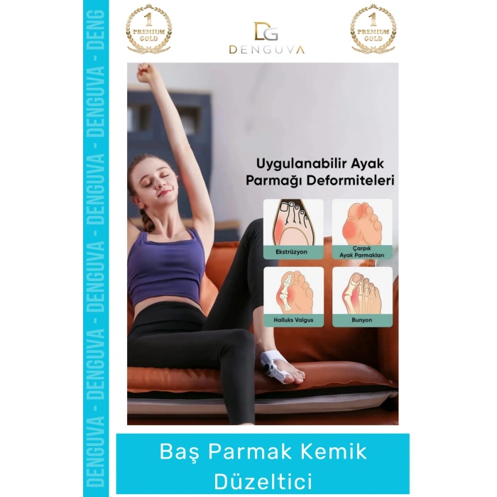 #ParmakDüzeltici Ortopedik Hallux Valgus Gece Gündüz Ateli Ayak Sağlığı Parmak Kemik Düzeltici 1 - Adet