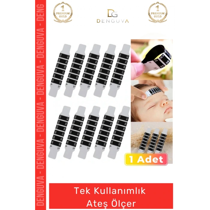 #AteşÖlçer Hassas Güvenilir Bükülebilir Şerit Vücut Isısı Ölçer Tek Kullanımlık Ateş Ölçer 1 - Adet