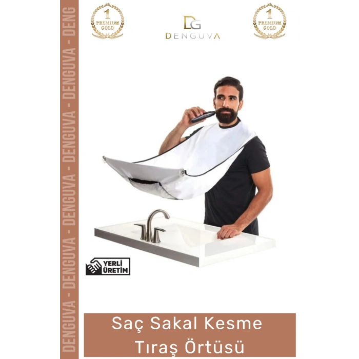 #TıraşÖrtüsü Pratik Vantuzlu Banyo Hijyenik Sakal Şekillendirme Aparatı Sakal Kesme Beyaz Tıraş Örtüsü
