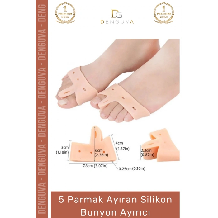 #ParmakAyırıcı Makaralı Ayak Gömleği Silikon Ortopedik Deformasyon Önleyici Destek Parmak Ayırıcı Düzenleyici