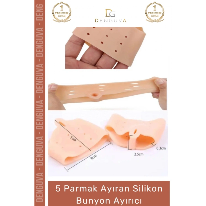 #ParmakAyırıcı Makaralı Ayak Gömleği Silikon Ortopedik Deformasyon Önleyici Destek Parmak Ayırıcı Düzenleyici