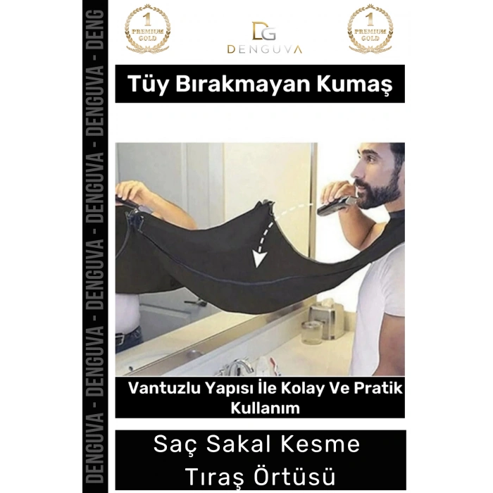 #TıraşÖrtüsü Vantuzlu Pratik Sakal Kesme Aparatı Ayna Fayans Sabitlenen Berber Siyah Tıraş Örtüsü