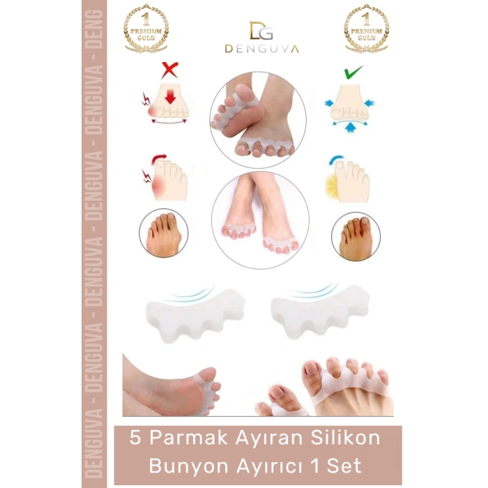 #ParmakKoruyucu Hallux Valgus Kemik Büyümesi Önleyen 5 Parmak Koruyucu Makara Silikon Bunyon Ayırıcı