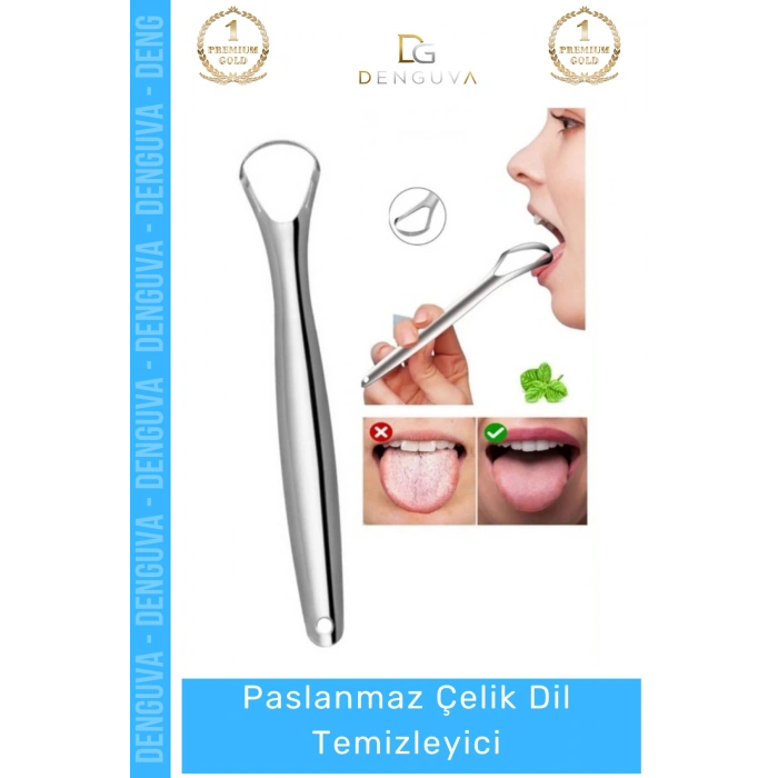 #DilTemizleyici Hijyenik Ergonomik Profesyonel Ağız Bakım Sıyırıcı Aparat Paslanmaz Çelik Dil Temizleyici