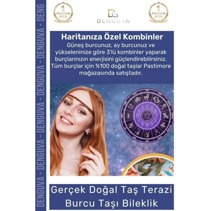 #Bileklik Doğal Taş Ayarlanabilir Su Geçirmez Enerji Hediye Terazi Burçları Burç Unisex Bileklik