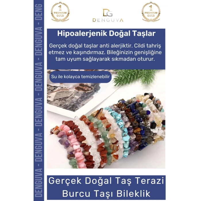 #Bileklik Doğal Taş Ayarlanabilir Su Geçirmez Enerji Hediye Terazi Burçları Burç Unisex Bileklik