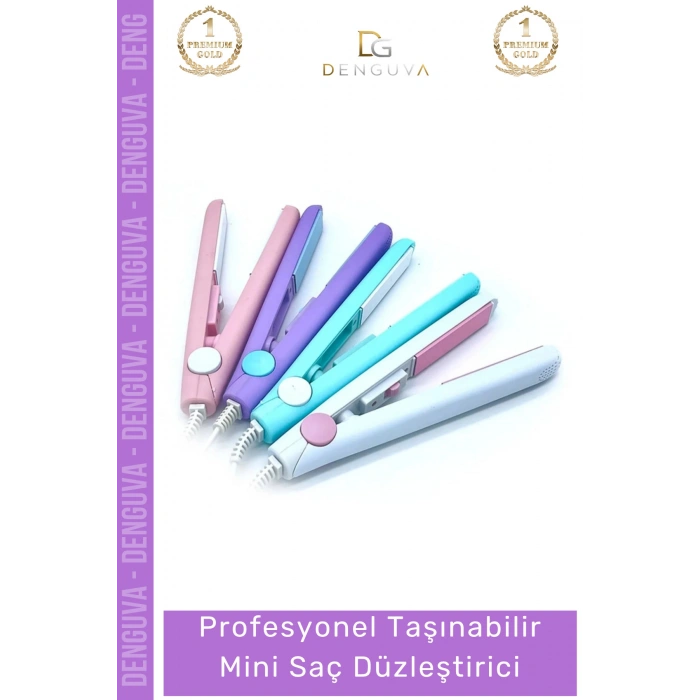 #SaçDüzleştirici Mini Taşınabilir 160 Derece Isı 110 220V 20W Profesyonel 17cm Kompakt Bukle Yapıcı Makin