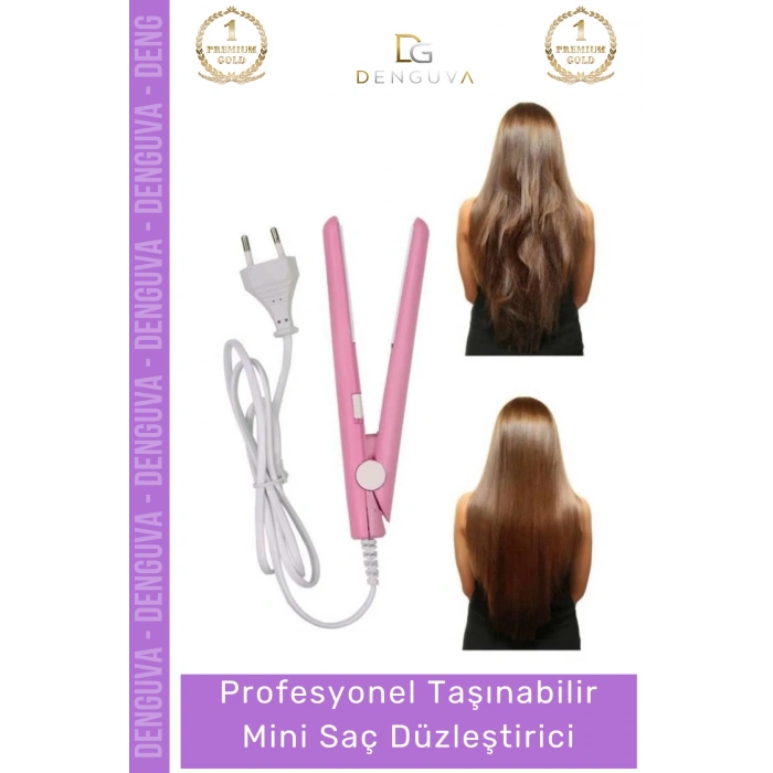 #SaçDüzleştirici Mini Taşınabilir 160 Derece Isı 110 220V 20W Profesyonel 17cm Kompakt Bukle Yapıcı Makin