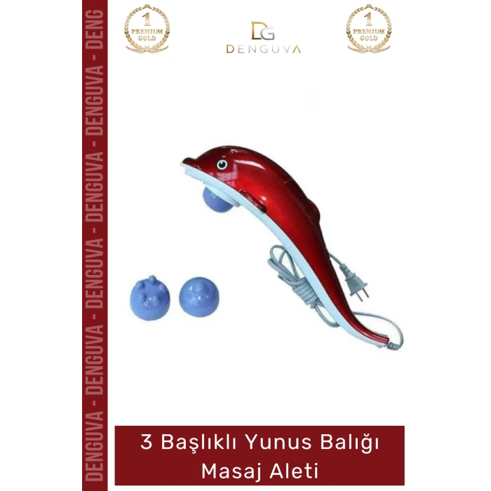 #MasajAleti Vücut Rahatlatıcı Kan Dolaşımı Hızlandırıcı Etkili 3 Başlıklı Yunus Balığı Masaj Aleti