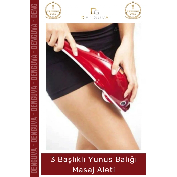 #MasajAleti Vücut Rahatlatıcı Kan Dolaşımı Hızlandırıcı Etkili 3 Başlıklı Yunus Balığı Masaj Aleti