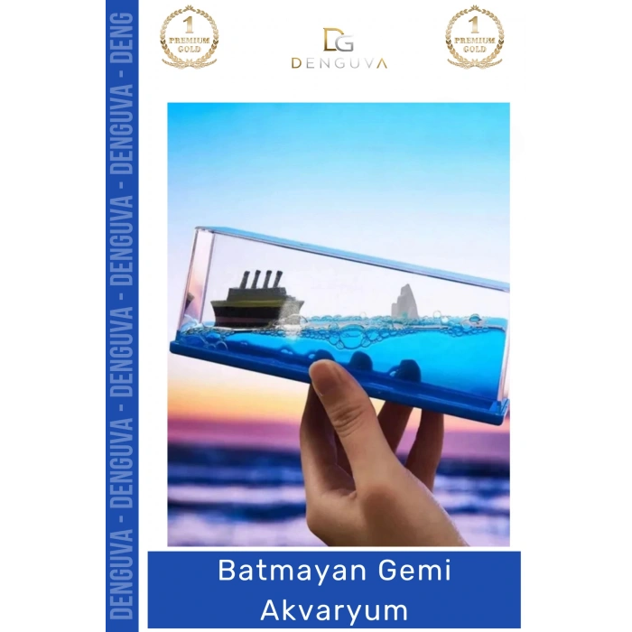 #BatmazGemi Batmaz Gemi Devrilmez Sıvı Yoğunluklu Şık Masaüstü Doğum Günü Hediye Sevgiliye Akvaryum