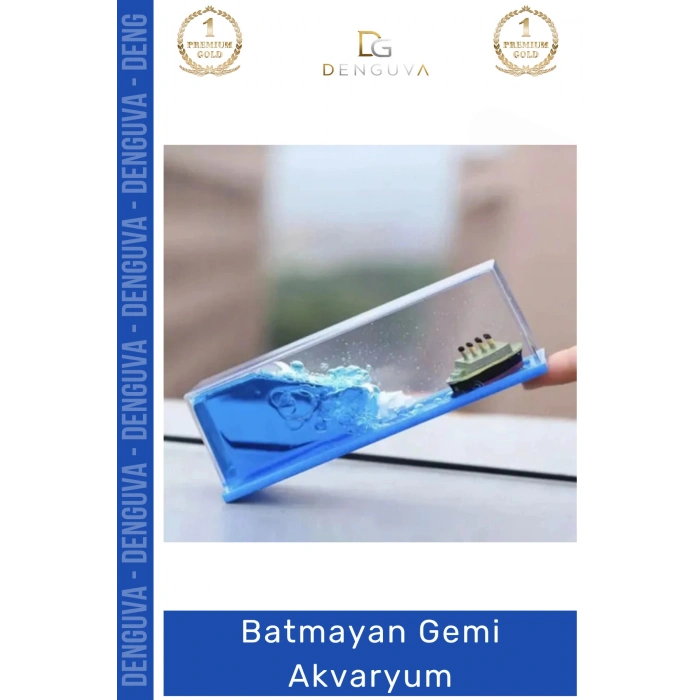 #BatmazGemi Batmaz Gemi Devrilmez Sıvı Yoğunluklu Şık Masaüstü Doğum Günü Hediye Sevgiliye Akvaryum