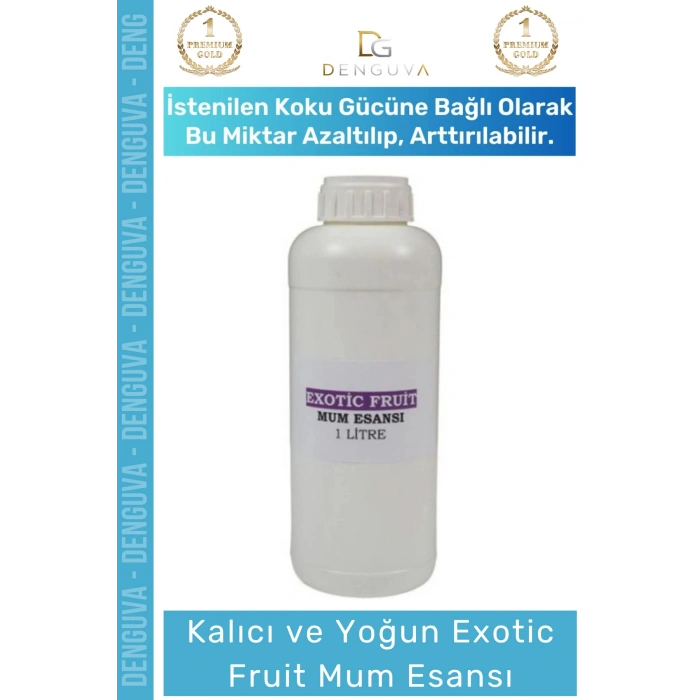 #MumEsansı Yoğun Kalıcı Kaliteli Yağ Bazlı Konsantre Parafin Uyumlu Exotic Fruit Mum Esansı 1 LT